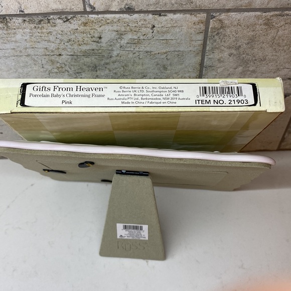 NIB Porcelain Photo Frame for Baby’s Christening - Picture 6 of 10